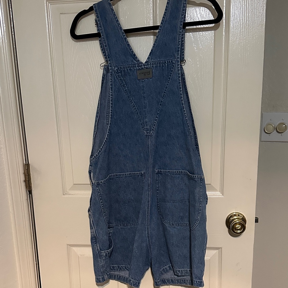 Lee Women's Blue Jean Shorts Overalls - Picture 2 of 6
